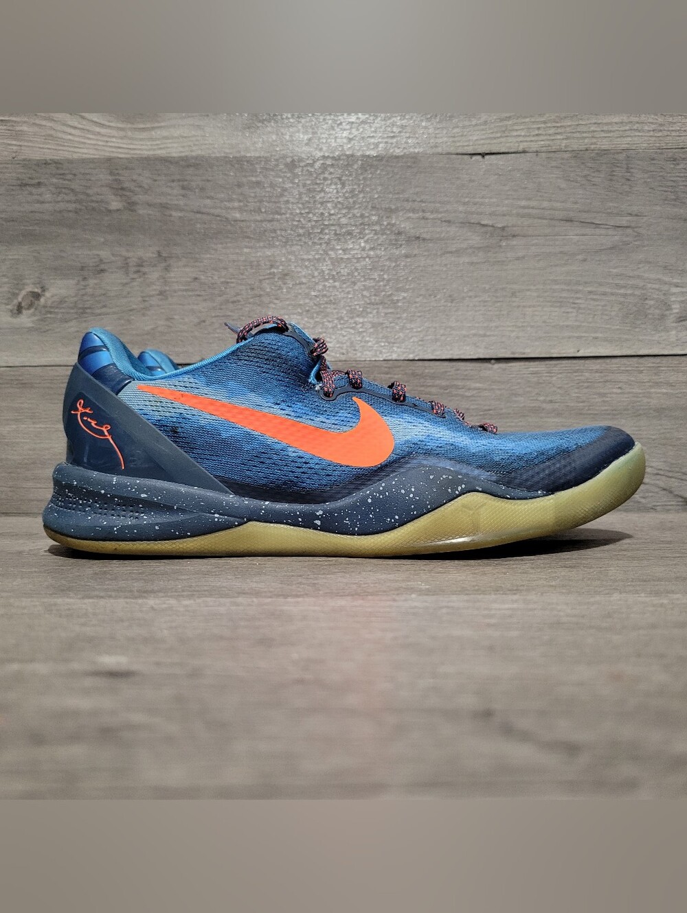 2013 Nike Kobe 8 System Mens Size 10 Blue Blitz 555035-401